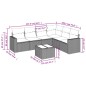 vidaXL Set sofás de jardín 7 piezas y cojines ratán sintético beige vidaXL Set sofás de jardín 7 piezas y cojines ratán sintético beige