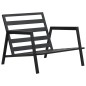 vidaXL Muebles de jardín 5 pzas y cojines de aluminio gris oscuro vidaXL Muebles de jardín 5 pzas y cojines de aluminio gris oscuro
