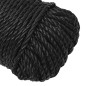 vidaXL Cuerda de trabajo polipropileno negro 3 mm 50 m vidaXL Cuerda de trabajo polipropileno negro 3 mm 50 m