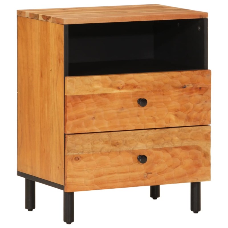 vidaXL Mesita de noche madera maciza de acacia 50x33x60 cm vidaXL Mesita de noche madera maciza de acacia 50x33x60 cm