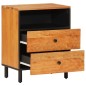 vidaXL Mesita de noche madera maciza de acacia 50x33x60 cm vidaXL Mesita de noche madera maciza de acacia 50x33x60 cm