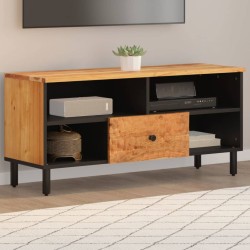 vidaXL Mueble de TV madera maciza de acacia 100x33x46 cm