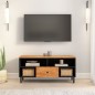 vidaXL Mueble de TV madera maciza de acacia 100x33x46 cm vidaXL Mueble de TV madera maciza de acacia 100x33x46 cm