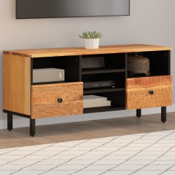 vidaXL Mueble de TV madera maciza de acacia 100x33x46 cm