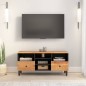 vidaXL Mueble de TV madera maciza de acacia 100x33x46 cm vidaXL Mueble de TV madera maciza de acacia 100x33x46 cm