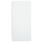 vidaXL Armario auxiliar con puertas de vidrio blanco 68x37x75,5 cm vidaXL Armario auxiliar con puertas de vidrio blanco 68x37x75,5 cm