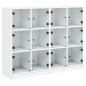 vidaXL Estantería con puertas madera de ingeniería negro 136x37x109 cm vidaXL Estantería con puertas madera de ingeniería negro 136x37x109 cm