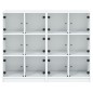 vidaXL Estantería con puertas madera de ingeniería negro 136x37x109 cm vidaXL Estantería con puertas madera de ingeniería negro 136x37x109 cm