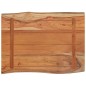 vidaXL Mesa auxiliar madera maciza acacia borde natural 50x40x2,5 cm vidaXL Mesa auxiliar madera maciza acacia borde natural 50x40x2,5 cm