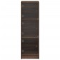 vidaXL Aparador con puertas de vidrio marrón roble 35x37x109 cm vidaXL Aparador con puertas de vidrio marrón roble 35x37x109 cm