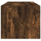 vidaXL Mesa de centro con puertas de vidrio roble ahumado 102x50x42 cm vidaXL Mesa de centro con puertas de vidrio roble ahumado 102x50x42 cm