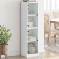 vidaXL Aparador con puertas de vidrio blanco 35x37x142 cm vidaXL Aparador con puertas de vidrio blanco 35x37x142 cm