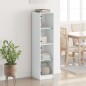 vidaXL Aparador con puertas de vidrio blanco 35x37x142 cm vidaXL Aparador con puertas de vidrio blanco 35x37x142 cm