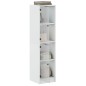 vidaXL Aparador con puertas de vidrio blanco 35x37x142 cm vidaXL Aparador con puertas de vidrio blanco 35x37x142 cm