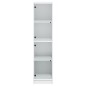 vidaXL Aparador con puertas de vidrio blanco 35x37x142 cm vidaXL Aparador con puertas de vidrio blanco 35x37x142 cm