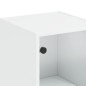 vidaXL Aparador con puertas de vidrio blanco 35x37x142 cm vidaXL Aparador con puertas de vidrio blanco 35x37x142 cm