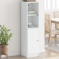 vidaXL Aparador con puerta de vidrio blanco 35x37x142 cm