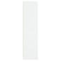 vidaXL Aparador con puerta de vidrio blanco 35x37x142 cm