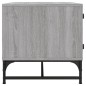vidaXL Mesa de centro con puertas de vidrio gris Sonoma 68,5x50x50 cm vidaXL Mesa de centro con puertas de vidrio gris Sonoma 68,5x50x50 cm