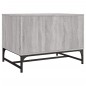 vidaXL Mesa de centro con puertas de vidrio gris Sonoma 68,5x50x50 cm vidaXL Mesa de centro con puertas de vidrio gris Sonoma 68,5x50x50 cm