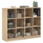 vidaXL Estantería con puertas madera roble Sonoma 136x37x109 cm vidaXL Estantería con puertas madera roble Sonoma 136x37x109 cm