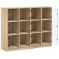 vidaXL Estantería con puertas madera roble Sonoma 136x37x109 cm vidaXL Estantería con puertas madera roble Sonoma 136x37x109 cm