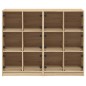 vidaXL Estantería con puertas madera roble Sonoma 136x37x109 cm vidaXL Estantería con puertas madera roble Sonoma 136x37x109 cm