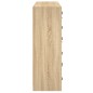 vidaXL Estantería con puertas madera roble Sonoma 136x37x109 cm vidaXL Estantería con puertas madera roble Sonoma 136x37x109 cm
