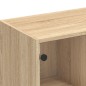 vidaXL Estantería con puertas madera roble Sonoma 136x37x109 cm vidaXL Estantería con puertas madera roble Sonoma 136x37x109 cm
