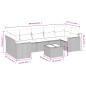 vidaXL Set de sofás de jardín 8 piezas y cojines ratán sintético negro vidaXL Set de sofás de jardín 8 piezas y cojines ratán sintético negro