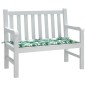 vidaXL Cojín banco de jardín tela Oxford estampado hojas 120x50x3 cm vidaXL Cojín banco de jardín tela Oxford estampado hojas 120x50x3 cm
