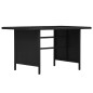 vidaXL Set de muebles de jardín 3 pzas y cojines ratán sintético negro vidaXL Set de muebles de jardín 3 pzas y cojines ratán sintético negro