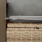 vidaXL Sofá de jardín con cojines de 2 plazas ratán sintético beige vidaXL Sofá de jardín con cojines de 2 plazas ratán sintético beige
