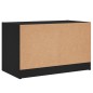vidaXL Mueble de TV con puertas de vidrio negro 68x37x42 cm vidaXL Mueble de TV con puertas de vidrio negro 68x37x42 cm