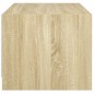 vidaXL Mesa de centro con puertas de vidrio roble Sonoma 68x50x42 cm vidaXL Mesa de centro con puertas de vidrio roble Sonoma 68x50x42 cm