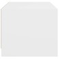 vidaXL Mesa de centro con puertas de vidrio blanca 68x50x42 cm vidaXL Mesa de centro con puertas de vidrio blanca 68x50x42 cm