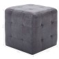 vidaXL Puf 2 unidades piel de ante artificial gris 30x30x30 cm vidaXL Puf 2 unidades piel de ante artificial gris 30x30x30 cm