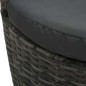 vidaXL Juego muebles bistró jardín 3 pzas cojines ratán sintético gris vidaXL Juego muebles bistró jardín 3 pzas cojines ratán sintético gris
