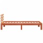 vidaXL Estructura cama con cabecero madera pino marrón cera 100x200 cm vidaXL Estructura cama con cabecero madera pino marrón cera 100x200 cm