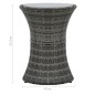 vidaXL Juego muebles bistró jardín 3 pzas cojines ratán sintético gris vidaXL Juego muebles bistró jardín 3 pzas cojines ratán sintético gris