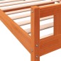 vidaXL Estructura cama con cabecero madera pino marrón cera 75x190 cm vidaXL Estructura cama con cabecero madera pino marrón cera 75x190 cm