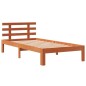 vidaXL Estructura cama con cabecero madera pino marrón cera 75x190 cm vidaXL Estructura cama con cabecero madera pino marrón cera 75x190 cm