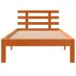 vidaXL Estructura cama con cabecero madera pino marrón cera 75x190 cm vidaXL Estructura cama con cabecero madera pino marrón cera 75x190 cm
