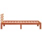 vidaXL Estructura cama con cabecero madera pino marrón cera 75x190 cm vidaXL Estructura cama con cabecero madera pino marrón cera 75x190 cm