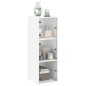 vidaXL Mueble de pared con puertas de vidrio blanco 35x37x100 cm vidaXL Mueble de pared con puertas de vidrio blanco 35x37x100 cm