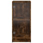 vidaXL Armario auxiliar puertas de vidrio roble Sonoma 35x37x75,5 cm