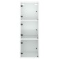 vidaXL Mueble de pared con puertas de vidrio blanco 35x37x100 cm vidaXL Mueble de pared con puertas de vidrio blanco 35x37x100 cm