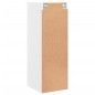 vidaXL Mueble de pared con puertas de vidrio blanco 35x37x100 cm vidaXL Mueble de pared con puertas de vidrio blanco 35x37x100 cm