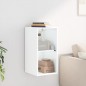 vidaXL Mueble de pared con puertas de vidrio blanco 35x37x68,5 cm vidaXL Mueble de pared con puertas de vidrio blanco 35x37x68,5 cm