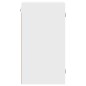 vidaXL Mueble de pared con puertas de vidrio blanco 35x37x68,5 cm vidaXL Mueble de pared con puertas de vidrio blanco 35x37x68,5 cm